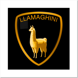 Llamaghini (pocket print) Posters and Art